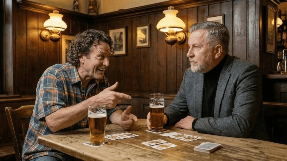 Klaus und Rolf im Gasthaus